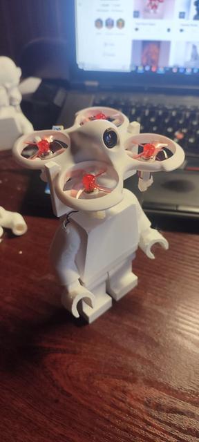 Droneman Minifig 3D model thumbnail