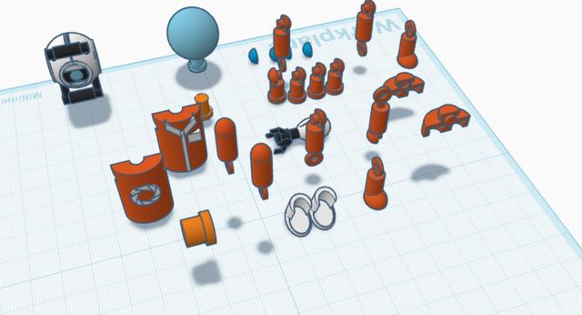 Portal Character and Wheatley 3D model thumbnail