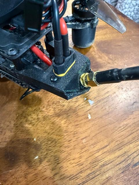XT60E-M and SMA Antenna Mount 3D model thumbnail