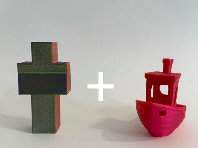 Small cube guy benchy 3D model thumbnail