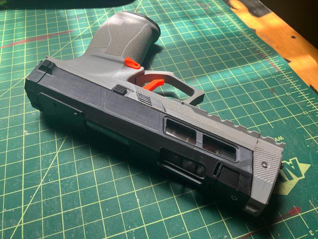 Nerf Zinc Ported RMR Slide 3D model thumbnail