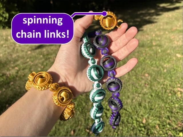 Fidget Chain 3D model thumbnail