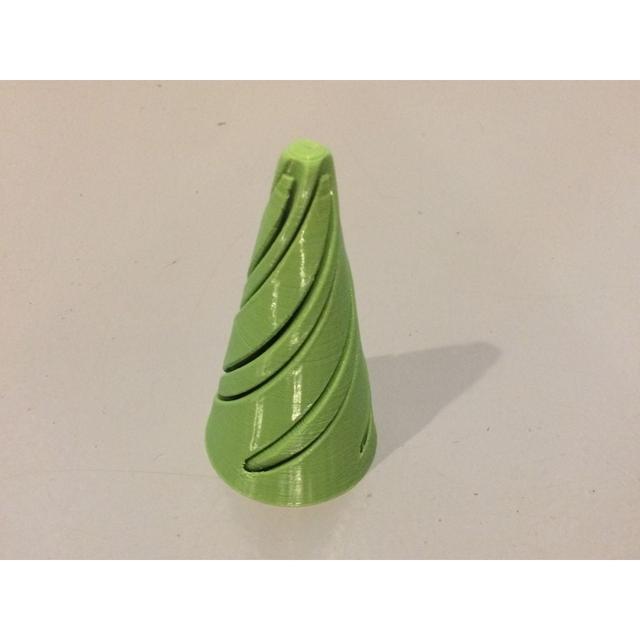 spiral fidget toy #2 3D model thumbnail