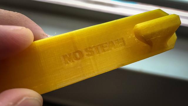 "NO STEAM" Label RC3 Face Shield Mod (For Printing in PLA) 3D model thumbnail