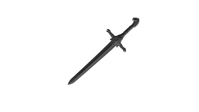 oathkeeper game of thrones sword 3D model thumbnail