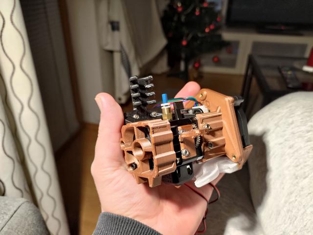 BIQU H2  extruder 3510 fan cover - Without bltouch mounting holes 3D model thumbnail