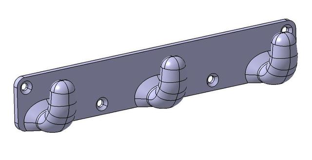 Penjador de roba / Clothes hanger 3D model thumbnail