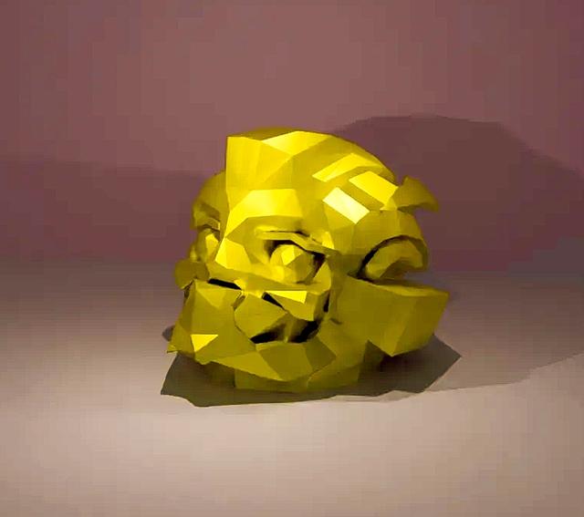Lucky 13 Bumblebee head 3D model thumbnail