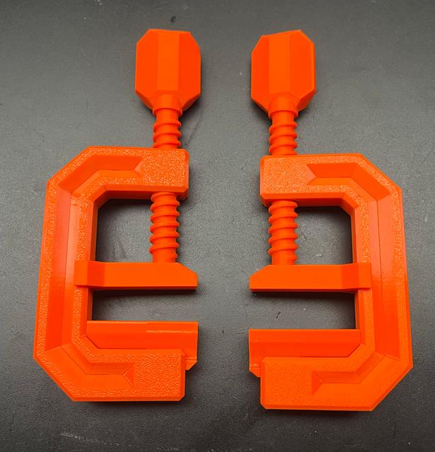 C-Clamp Full Size Jaws with Anti-Rotation 3D model thumbnail