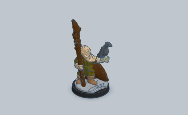 Radagast the Brown 10mm Scale 3D model thumbnail