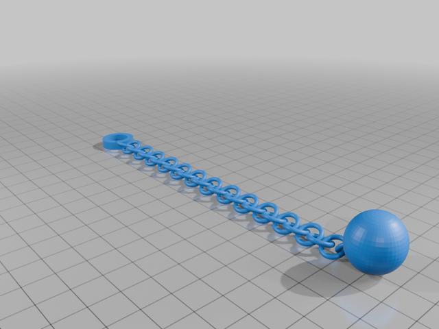 Wrecking Ball Keychains 3D model thumbnail