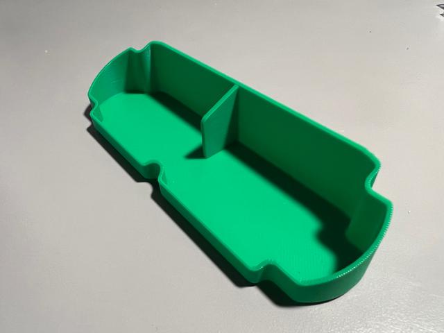 Tray Base Redux 1.5mm shorter with handle 3D model thumbnail
