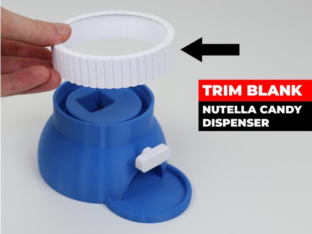 Trim Blank for Nutella Glas Candy Dispenser 3D model thumbnail