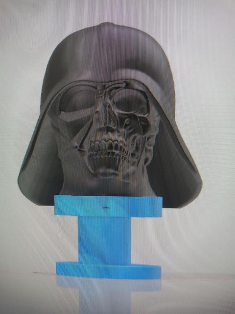 Darth vader skull jibit 3D model thumbnail