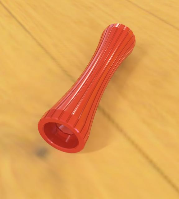 One piece fixed roller for self centering spool holder 3D model thumbnail