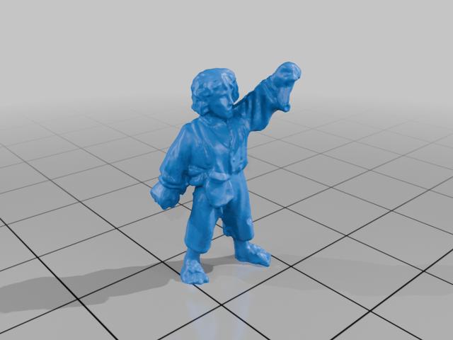 Two Short guys climbing the Burning Mountain 3D model thumbnail