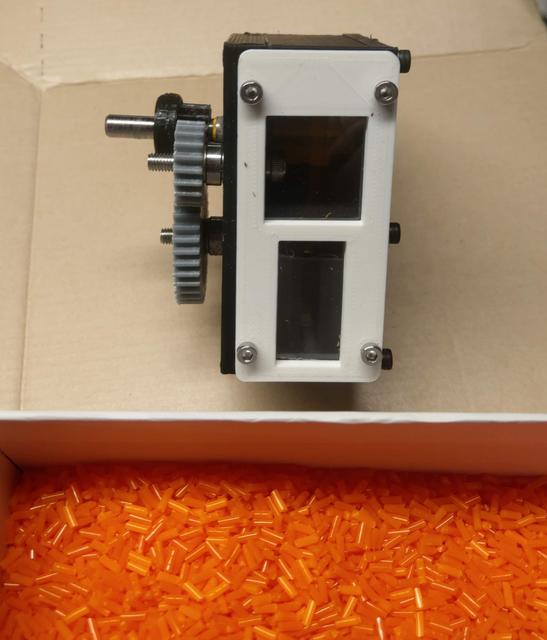 Self feeding open source filament pelletizer with PET plastic bottle for window 3D model thumbnail