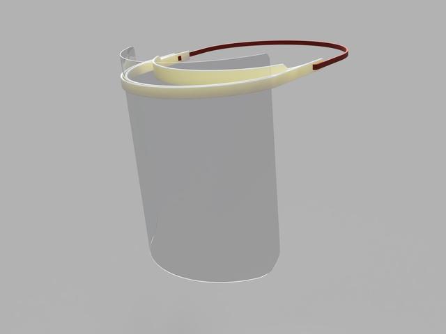 FACE-SHIELD/COVID-19 SHIELD 3D model thumbnail