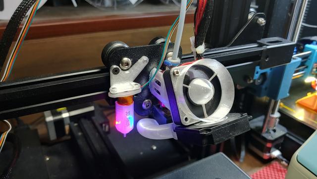 Ender3 V2 Minimalism Fan Duct & BLT adapter 3D model thumbnail