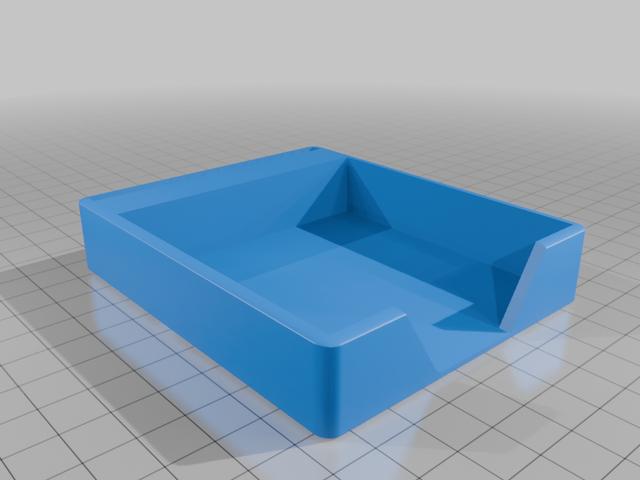Post-it Note Holder and "To-do" list stencil 3D model thumbnail