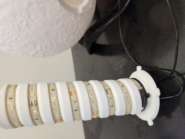LED Strip Spiral (No Supports) 3D model thumbnail
