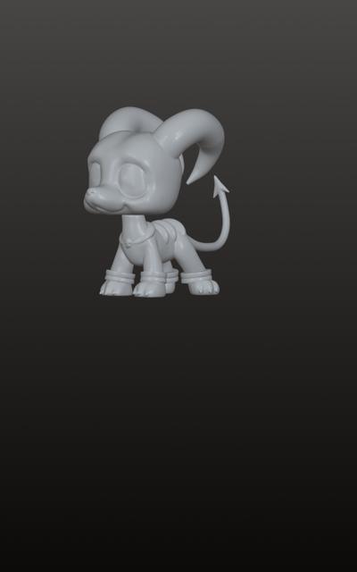 LPS-Inspired Houndoom 3D model thumbnail