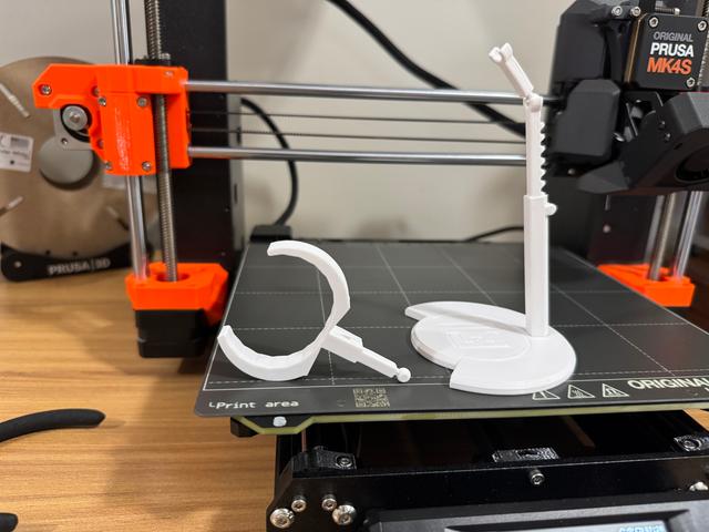Action figure clamp 3D model thumbnail
