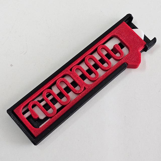 OTF Knife with Dual Rail & Beefier Negative Hook & Rounded Slider 3D model thumbnail