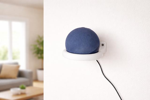 Wall mount / Wall holder for Echo Dot (5th Gen.) 3D model thumbnail
