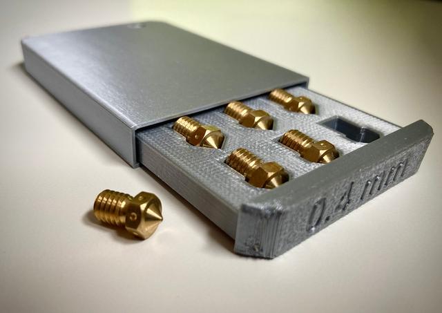 Wallet Nozzle y Tapas de 0,2mm-0,25mm-0,4mm-0,6mm-0,8mm 3D model thumbnail