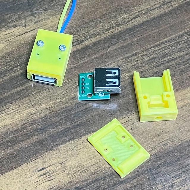 USB-A Female Breakout Board cover 3D model thumbnail