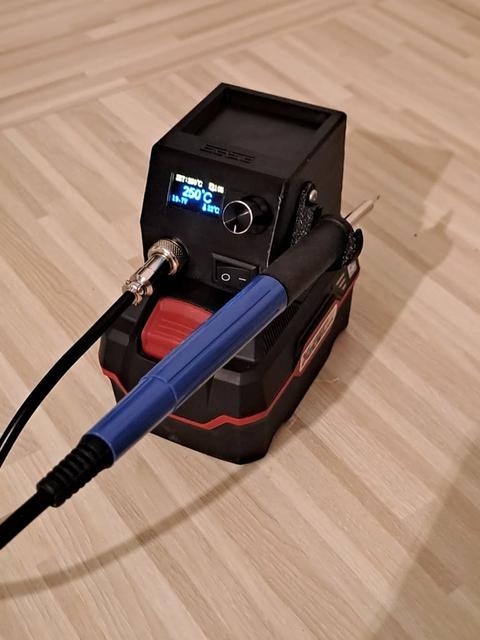 Soldering Station for Parkside X20 battery  3D model thumbnail