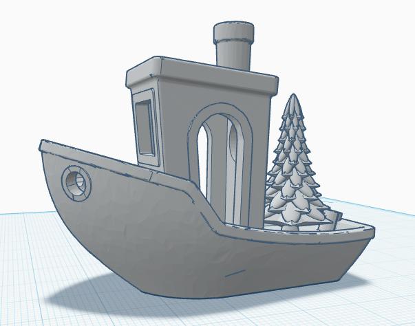 Christmas Tree Benchy 3D model thumbnail
