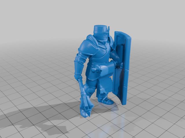 Armored Communicant 3D model thumbnail