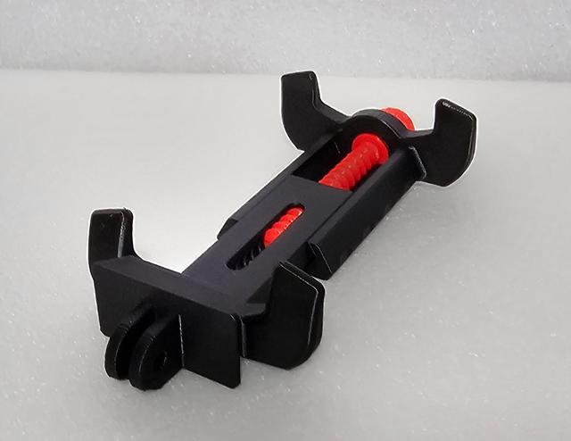 Mobile Phone Clamp GoPro Mount 3D model thumbnail