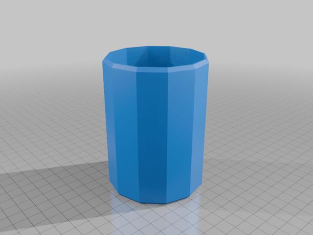 Low Poly Pen Holder 3D model thumbnail