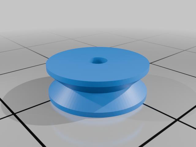 Commodore C2N 1530 Taiwanese motor adapter pulley for Made in Japan 1530's 3D model thumbnail