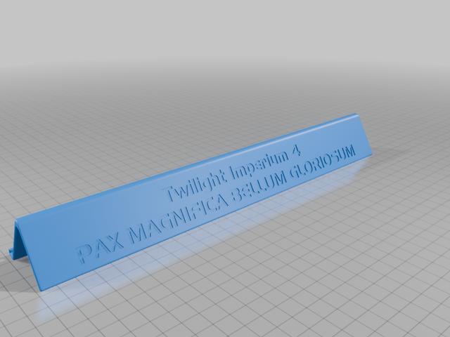 Twilight Imperium 4 simpel card holder 3D model thumbnail