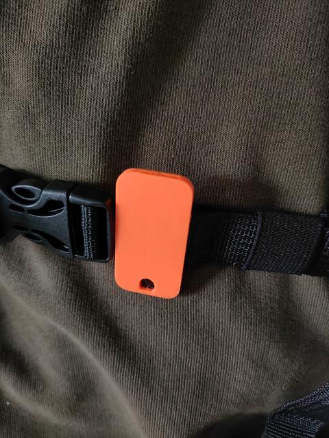 Backpack strap whistle 3D model thumbnail