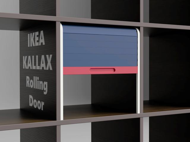 IKEA KALLAX Rolling Door 3D model thumbnail