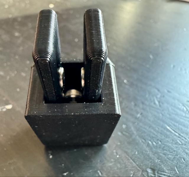 VE7ZAX Magnetic Return CW Paddle Morse Code Key  mod of K6ARK CW Paddle 3D model thumbnail