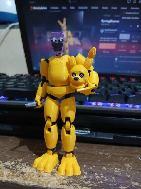 DSaF William Afton/Dave Miller/Purple Guy head for dummy 13 3D model thumbnail