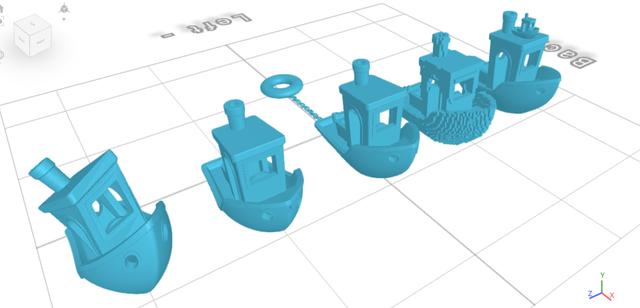 Various Unique and Simple Benchys 3D model thumbnail