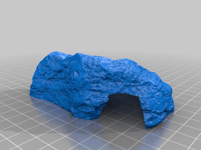 Rock Cave for Reptiles 3D model thumbnail