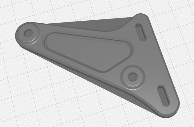 Shroud mount for Volcano V6 Nozzle 3D model thumbnail