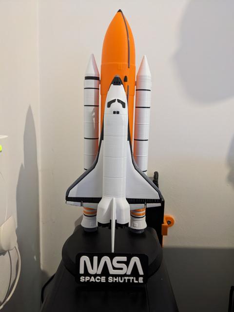NASA Space Shuttle Name Plate 3D model thumbnail