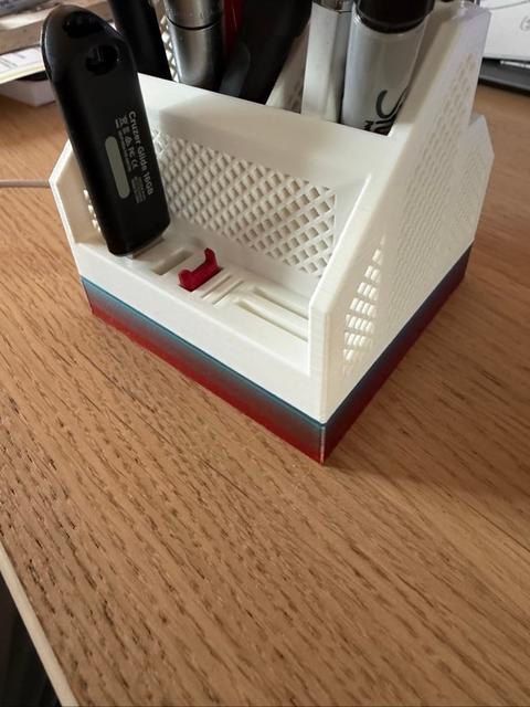 Rugged Desktop Organizer REMIX [no supports] 3D model thumbnail