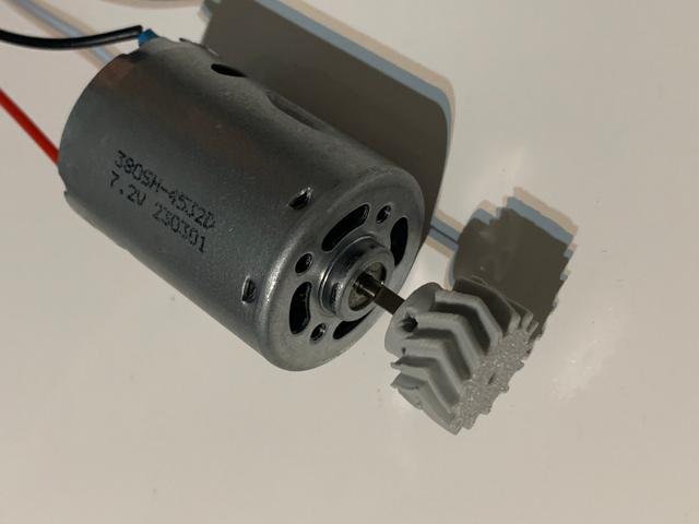 Gear for 2.3mm shaft engine 3D model thumbnail