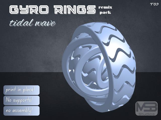 gyro rings- tidal wave 3D model thumbnail