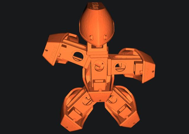 Benchy Mech Person 3D model thumbnail